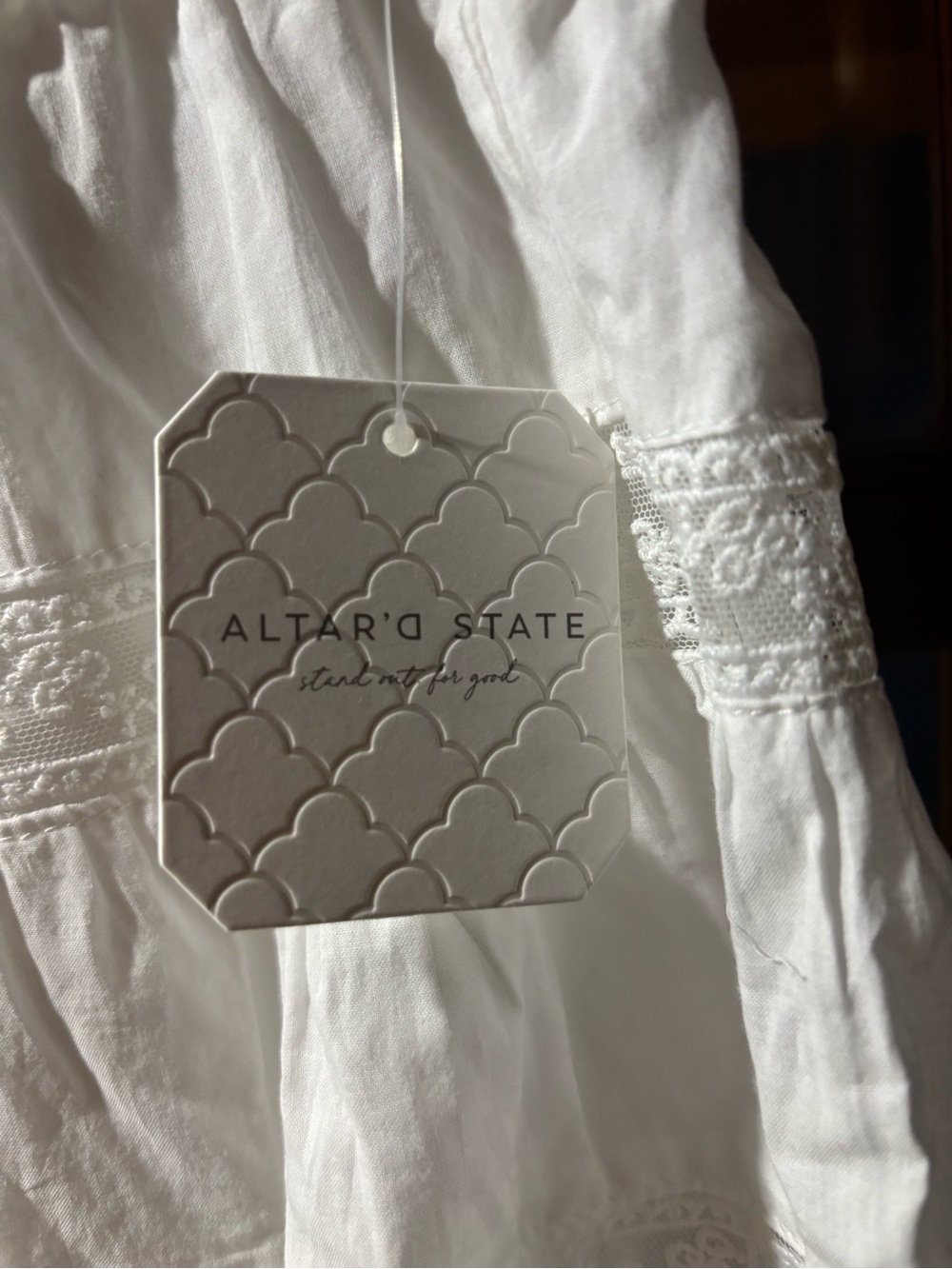 Alterd State White Tiered Lace Mini Skirt - Women - Picture 2 of 4